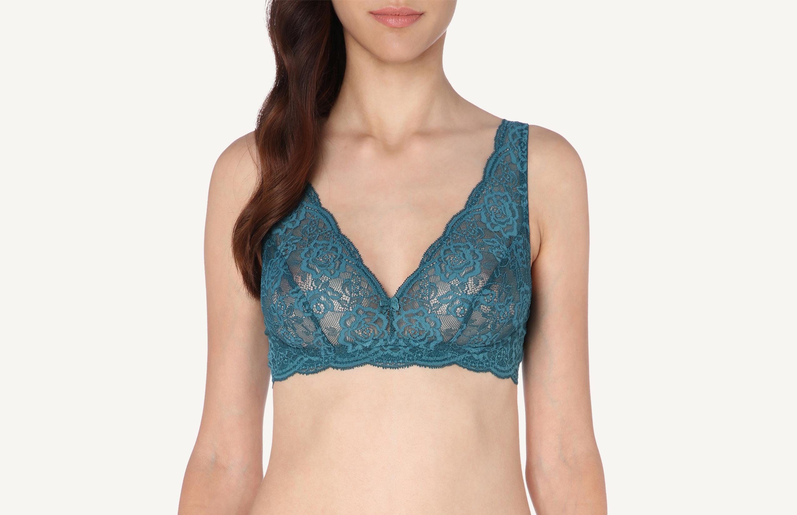 sutiã balconet stefania em renda - verde