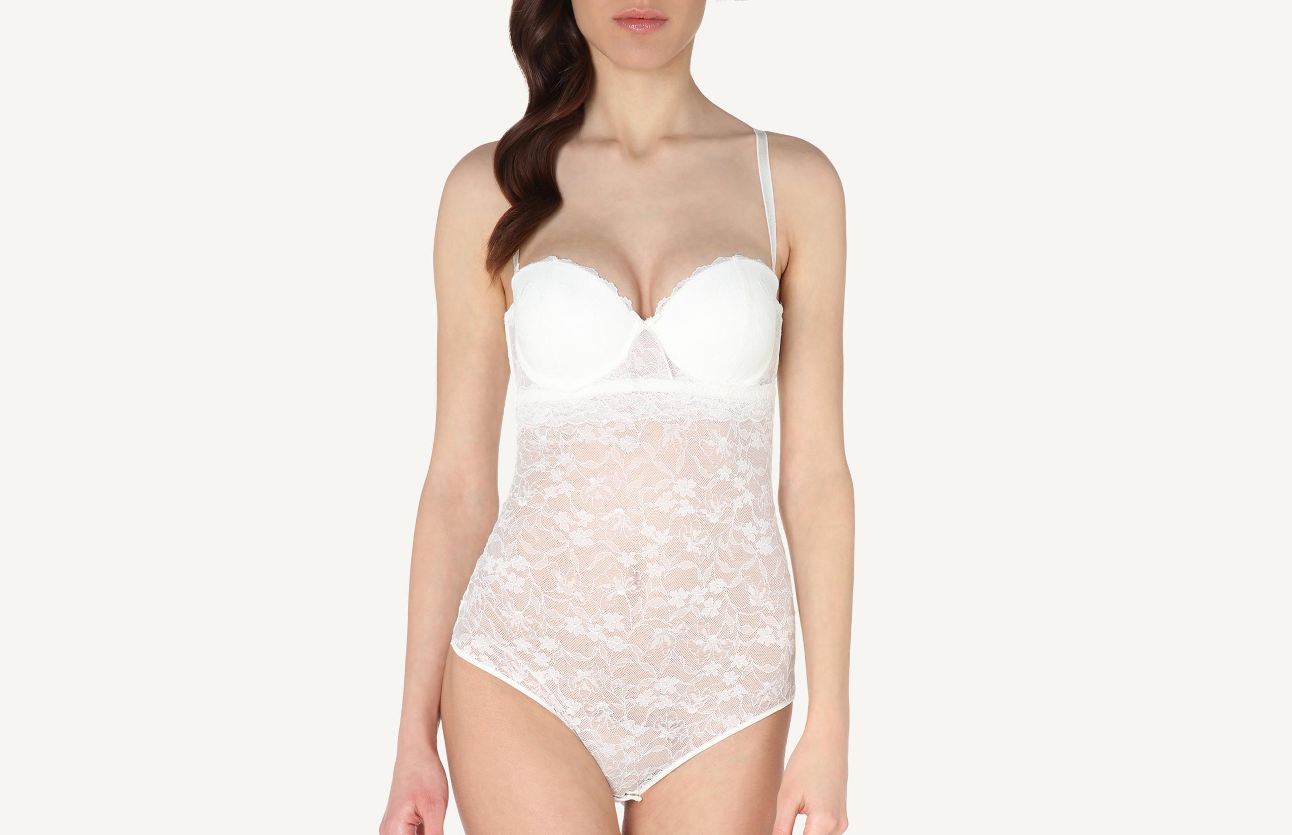 body giada em renda sweet bride - branco