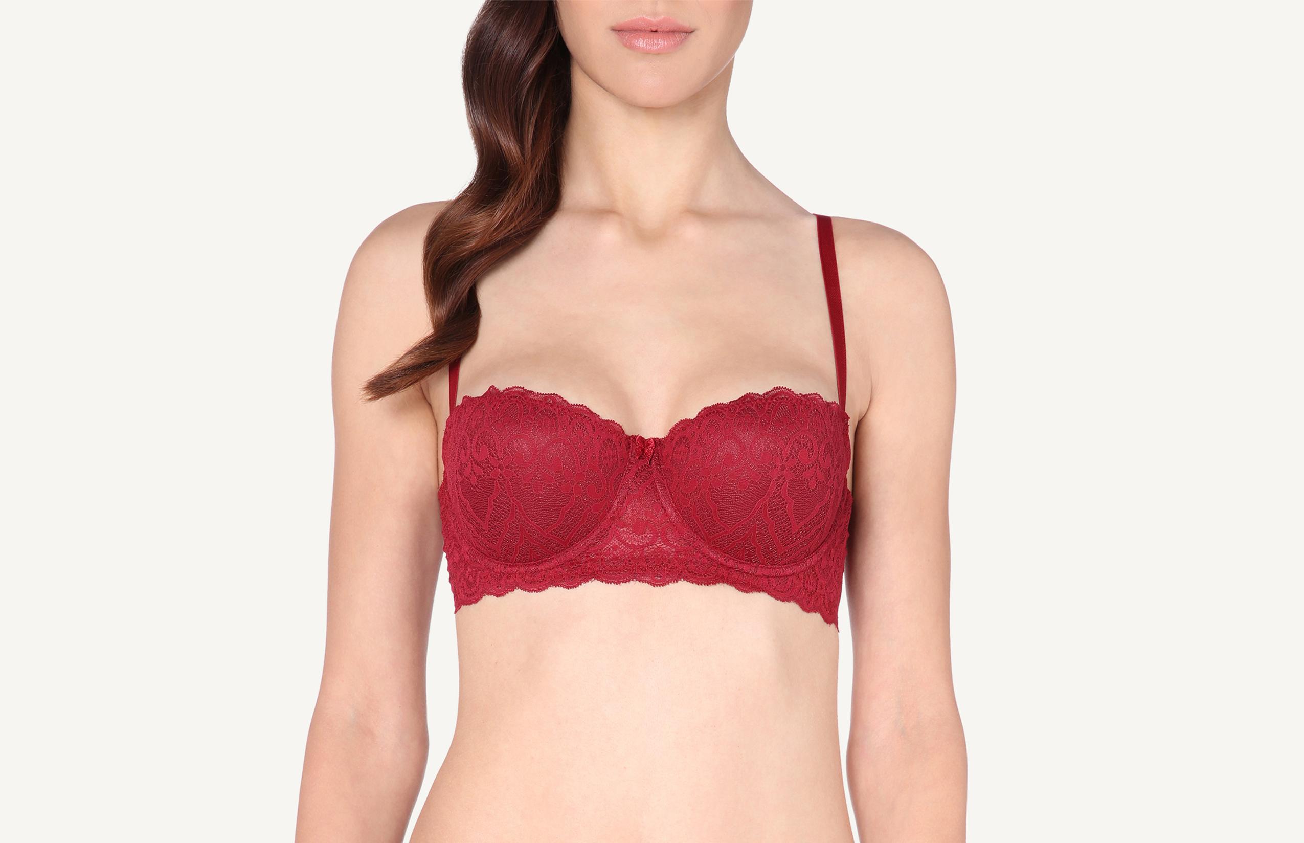 sutia balconet jessica em renda - vermelho