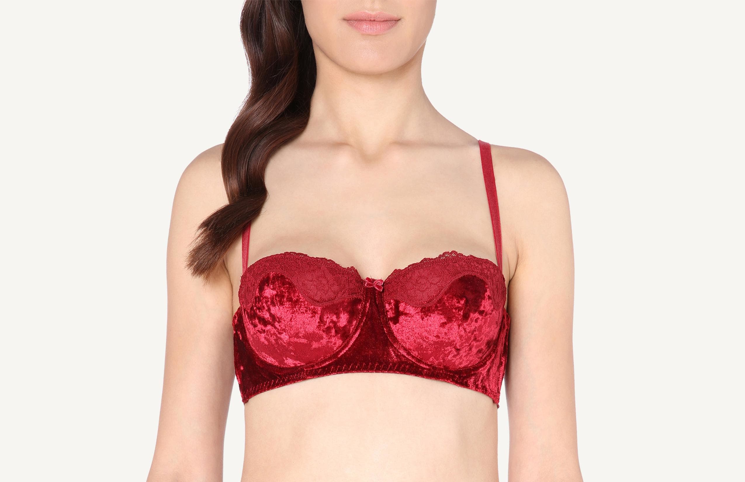 sutiã balconet jessica velvet touch - vermelho