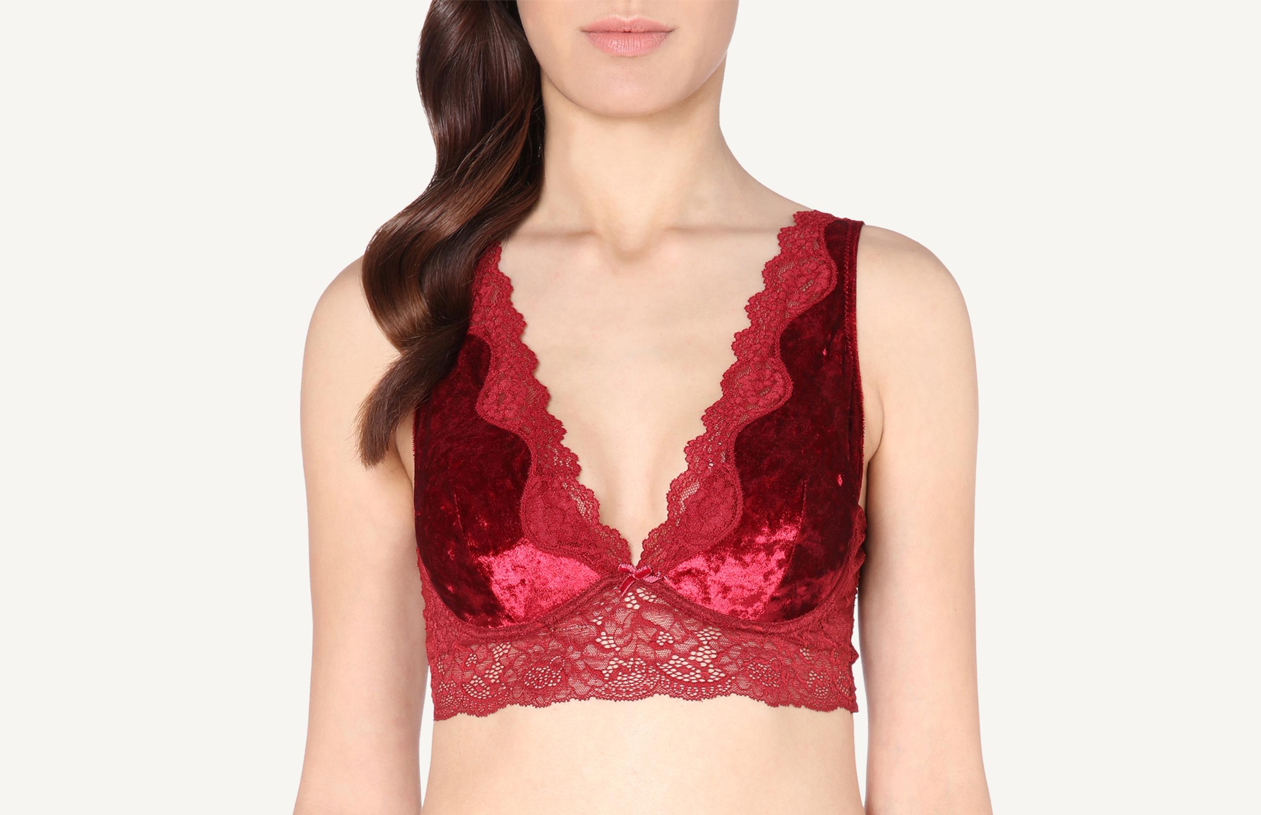 sutiã balconet eleonora velvet touch - vermelho