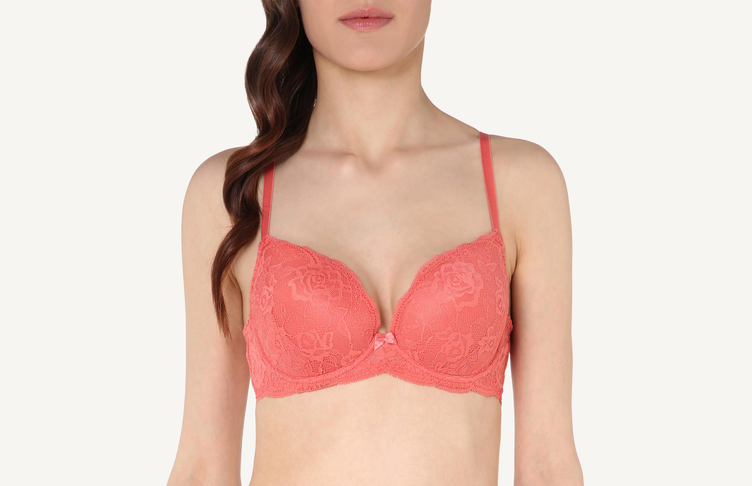 sutiã balconet irina em renda - laranja