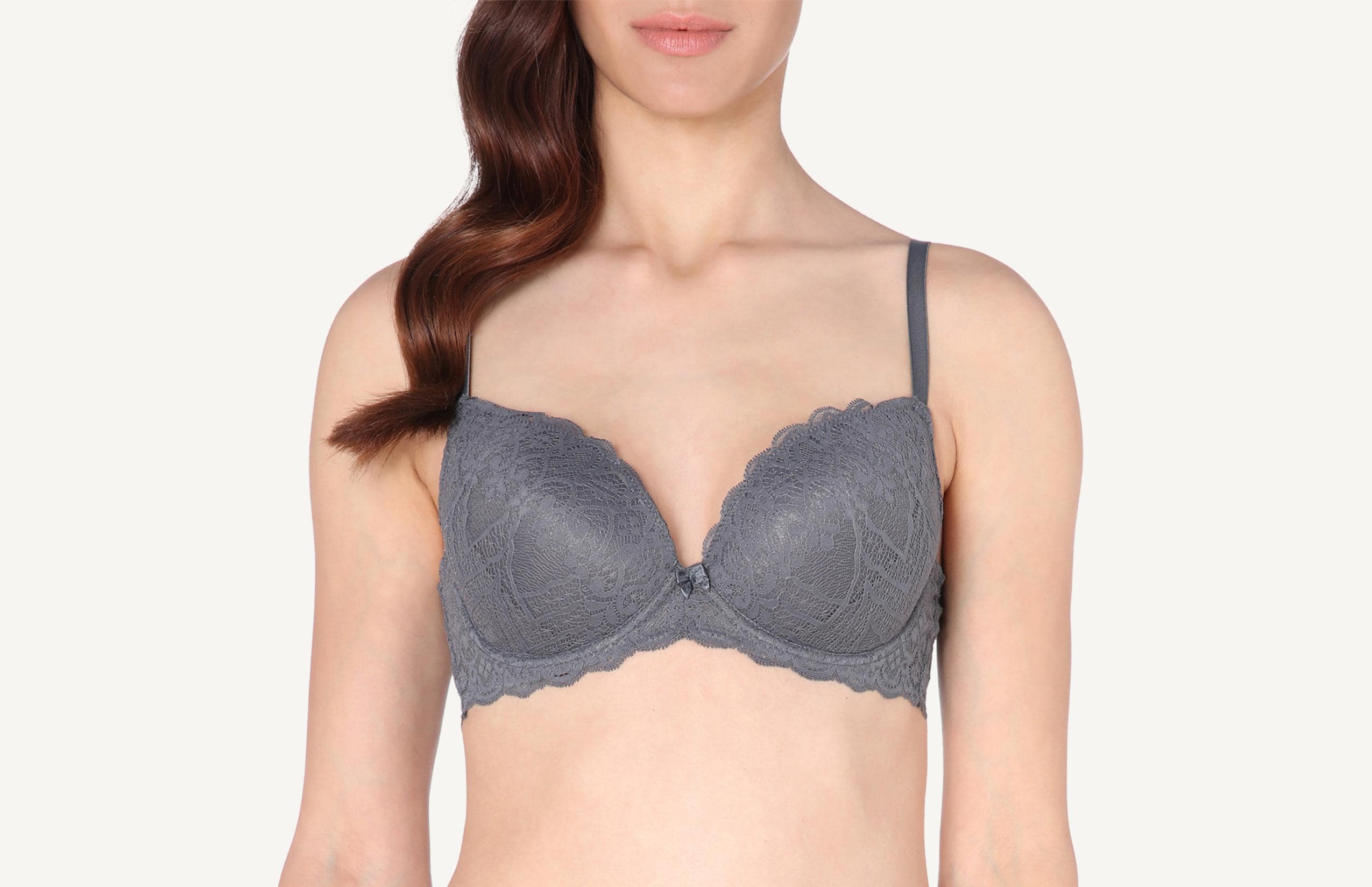 sutiã balconet irina com aro - cinza