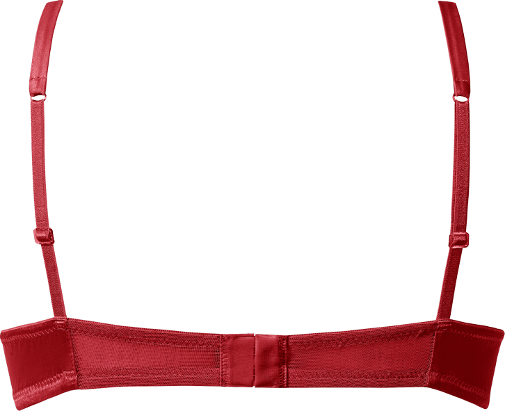 sutiã balconet sofia seda com aros - vermelho