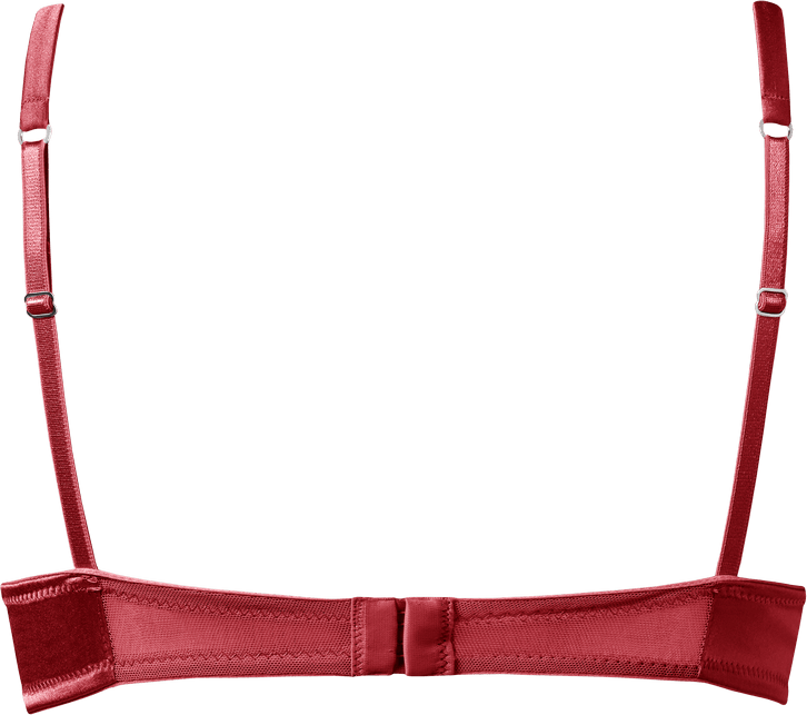 sutiã balconet sofia em seda - vermelho