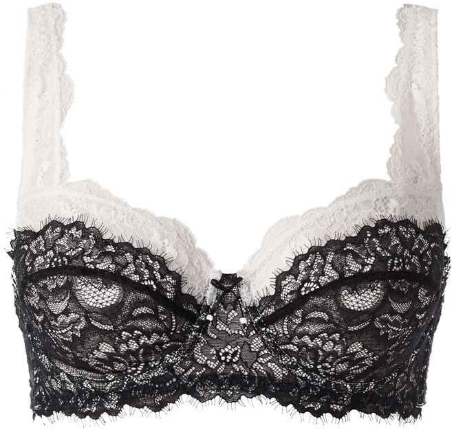 sutiã balconet double transparence daniela - preto