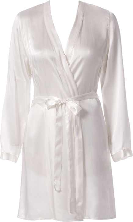 robe de seda elegant lady - off-white