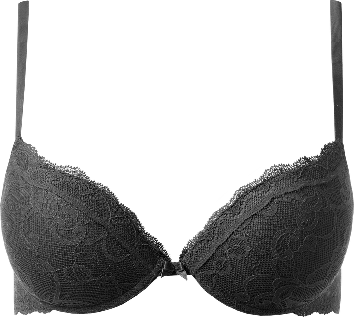 sutiã simona super push-up de renda - azul