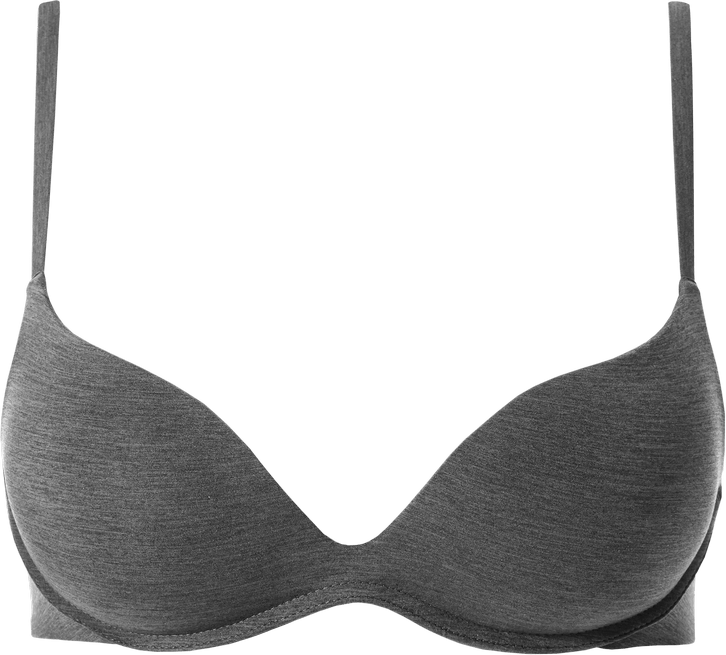 sutiã gioia push-up em microfibra - cinza
