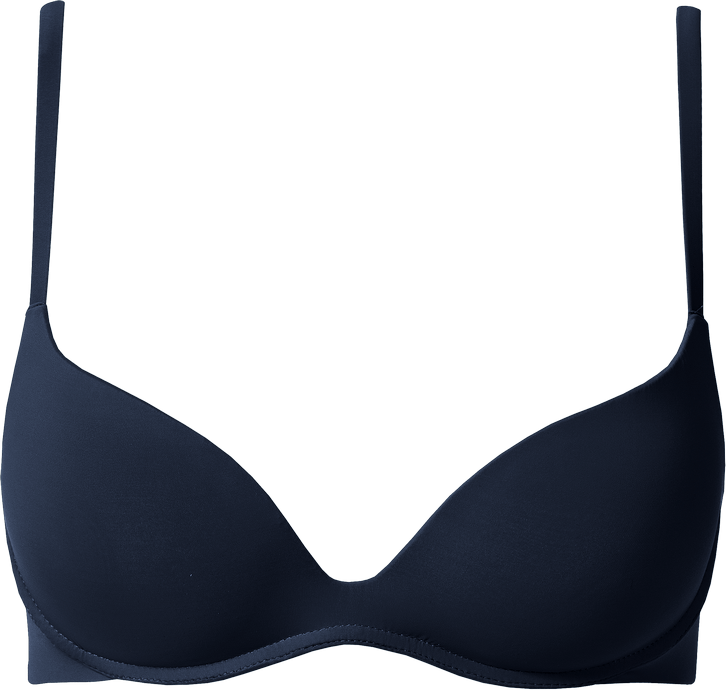 sutiã gioia push-up em microfibra. - azul