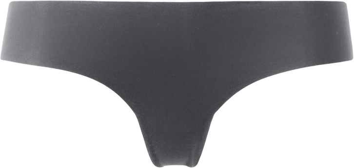 tanga em microfibra sem costuras e renda. - cinza