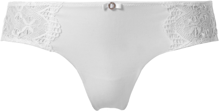 tanga modal crochet - branco