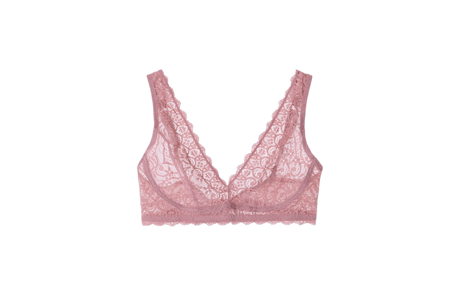 sutiã balconet stefania sem bojo e aro em renda - rosa