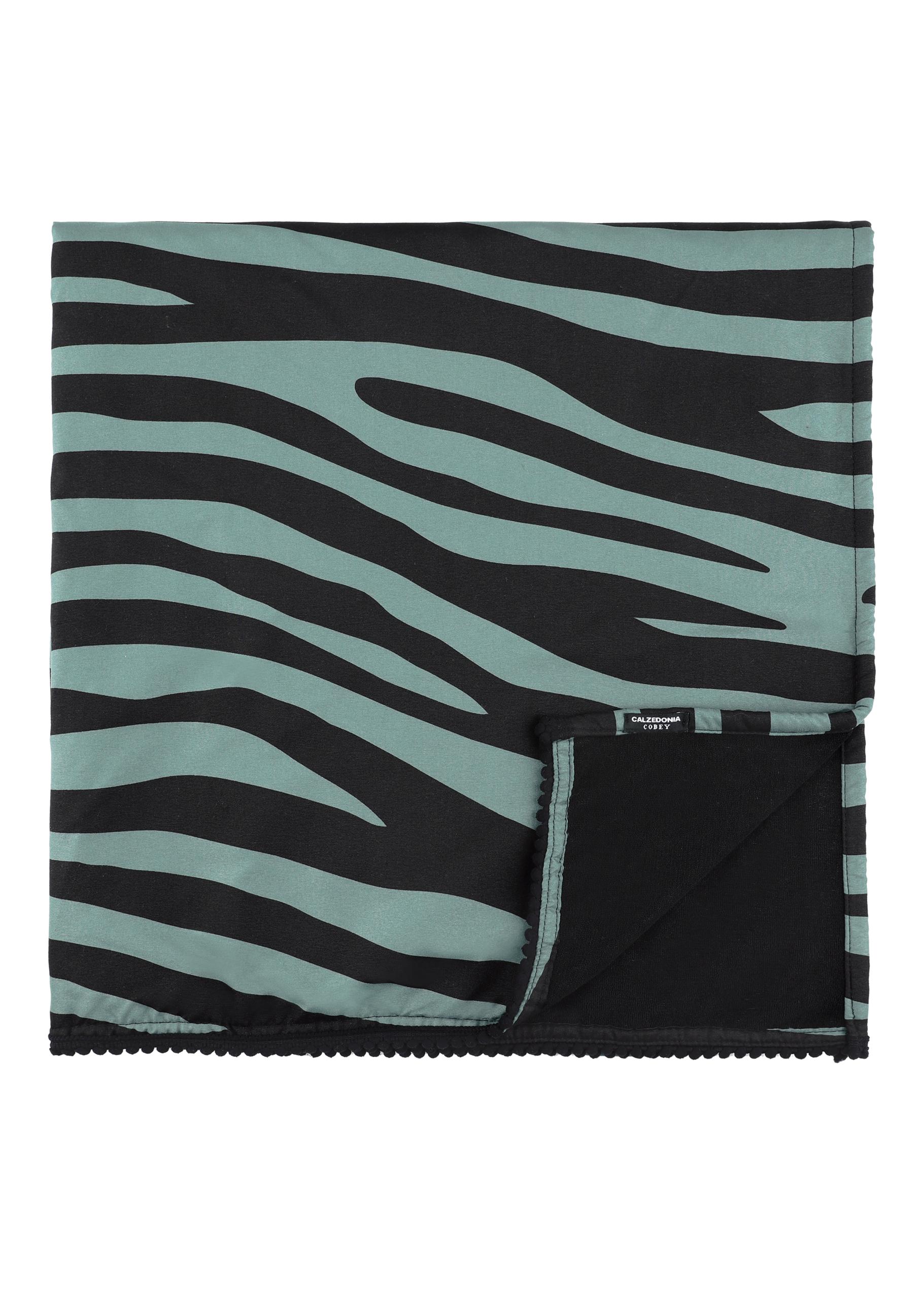 toalha de praia estampa zebra - animal print