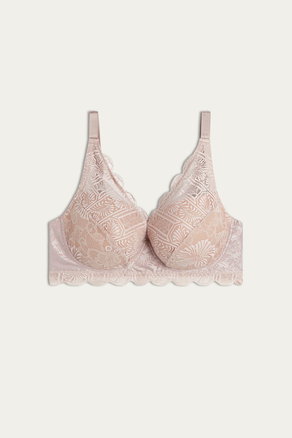 sutiã balconet iris romantic lace - rosa
