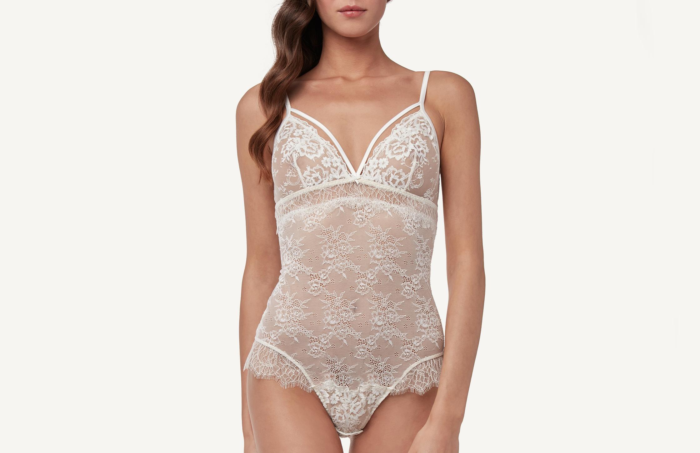 body feminino elegant touch - off-white