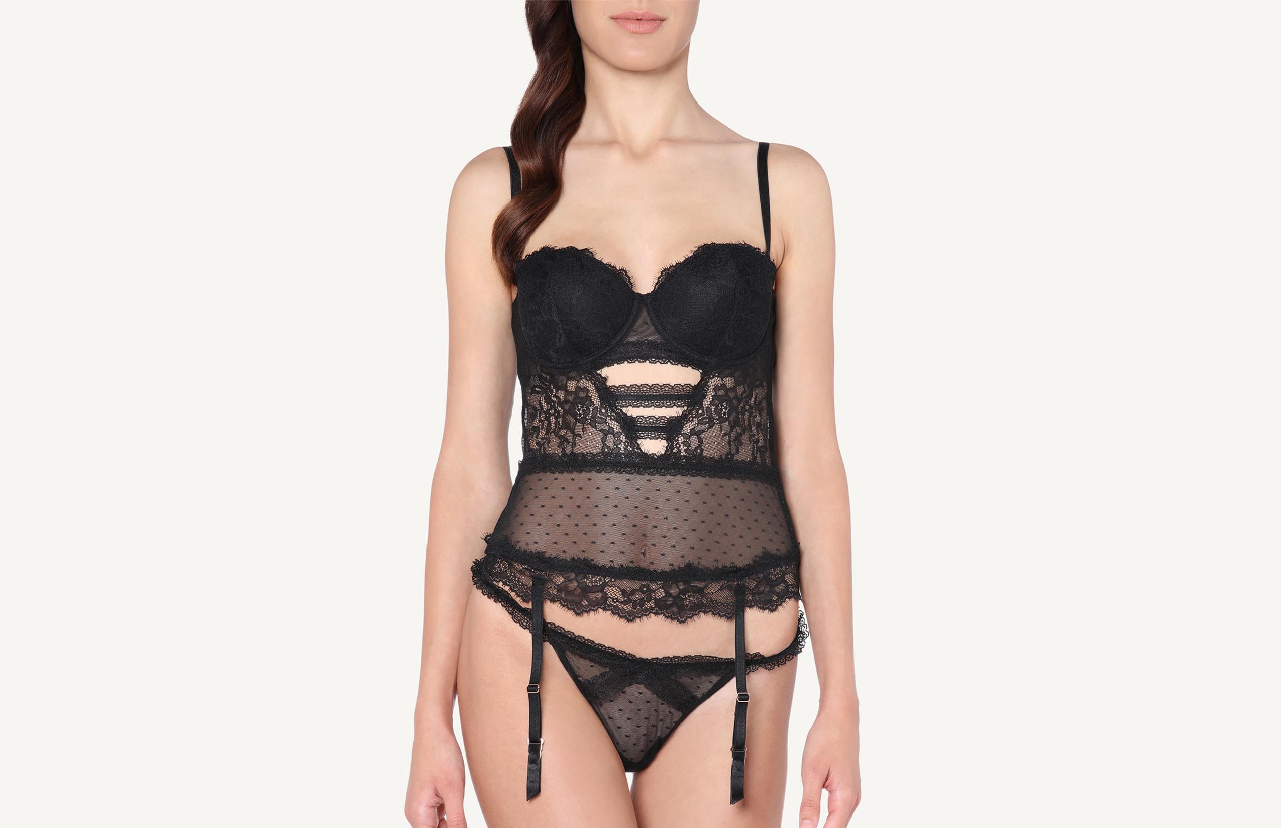 corpete giada sexy attitude - preto