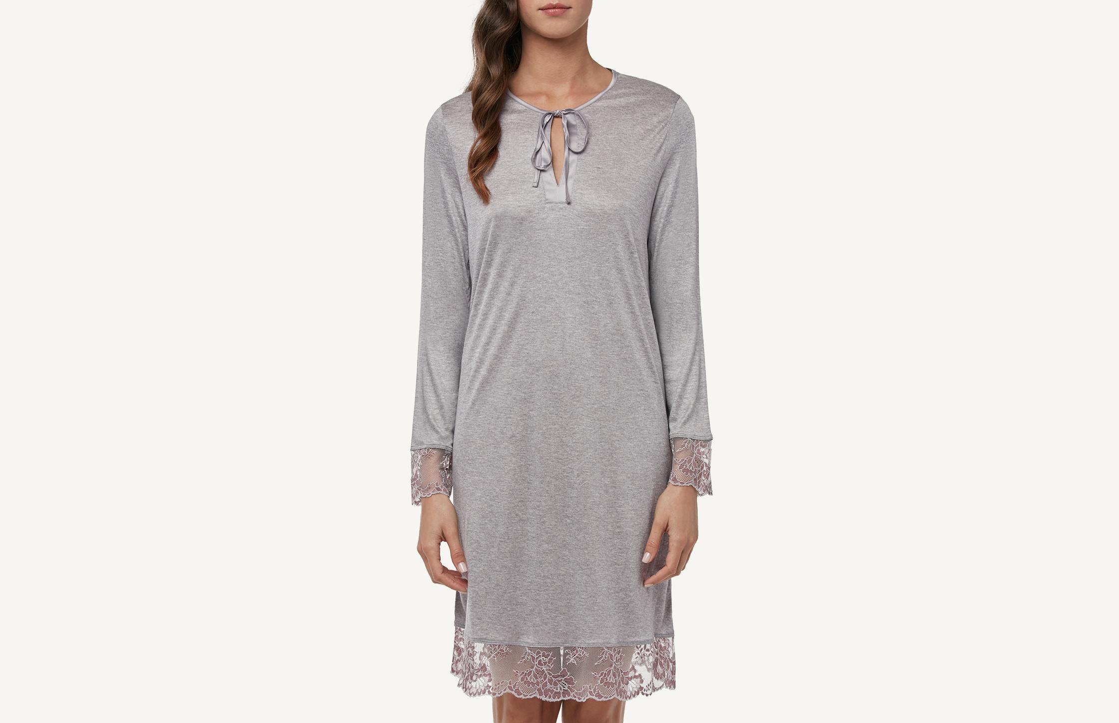 camisola floreal kiss - cinza