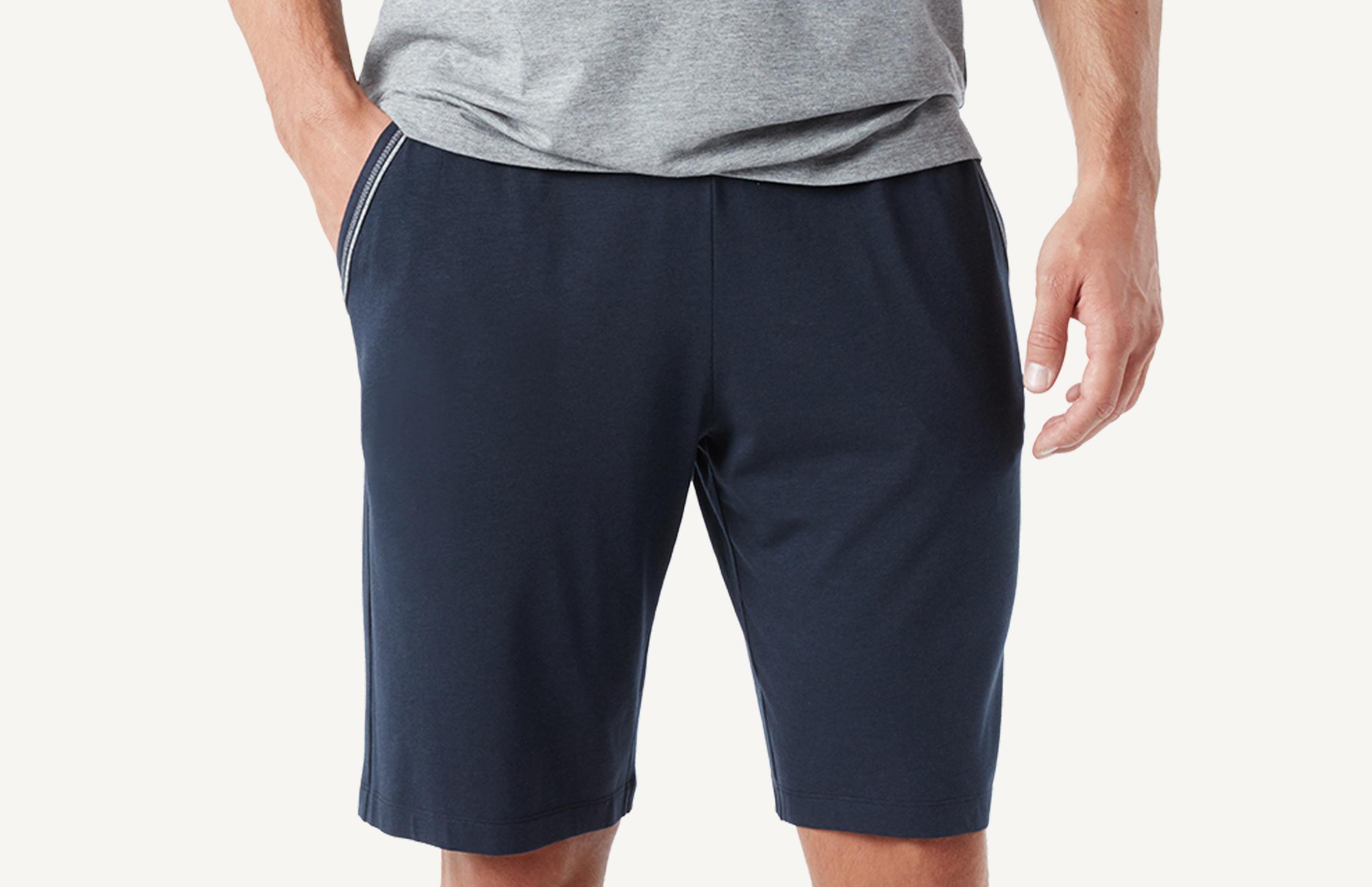 pijama masculino curto de micromodal - azul