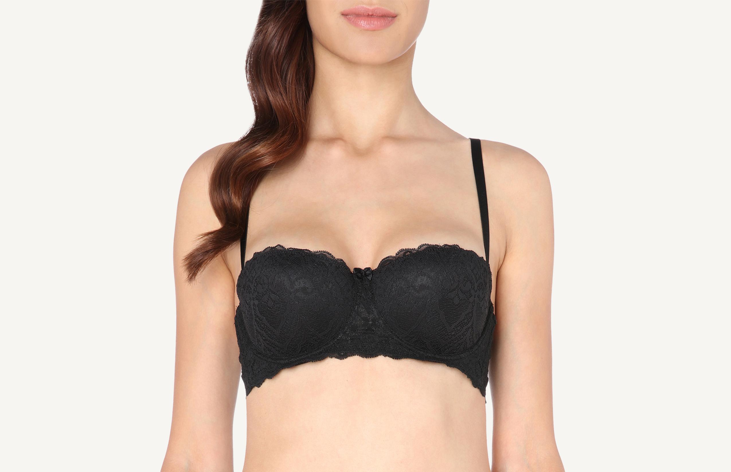 sutia balconet jessica em renda - preto