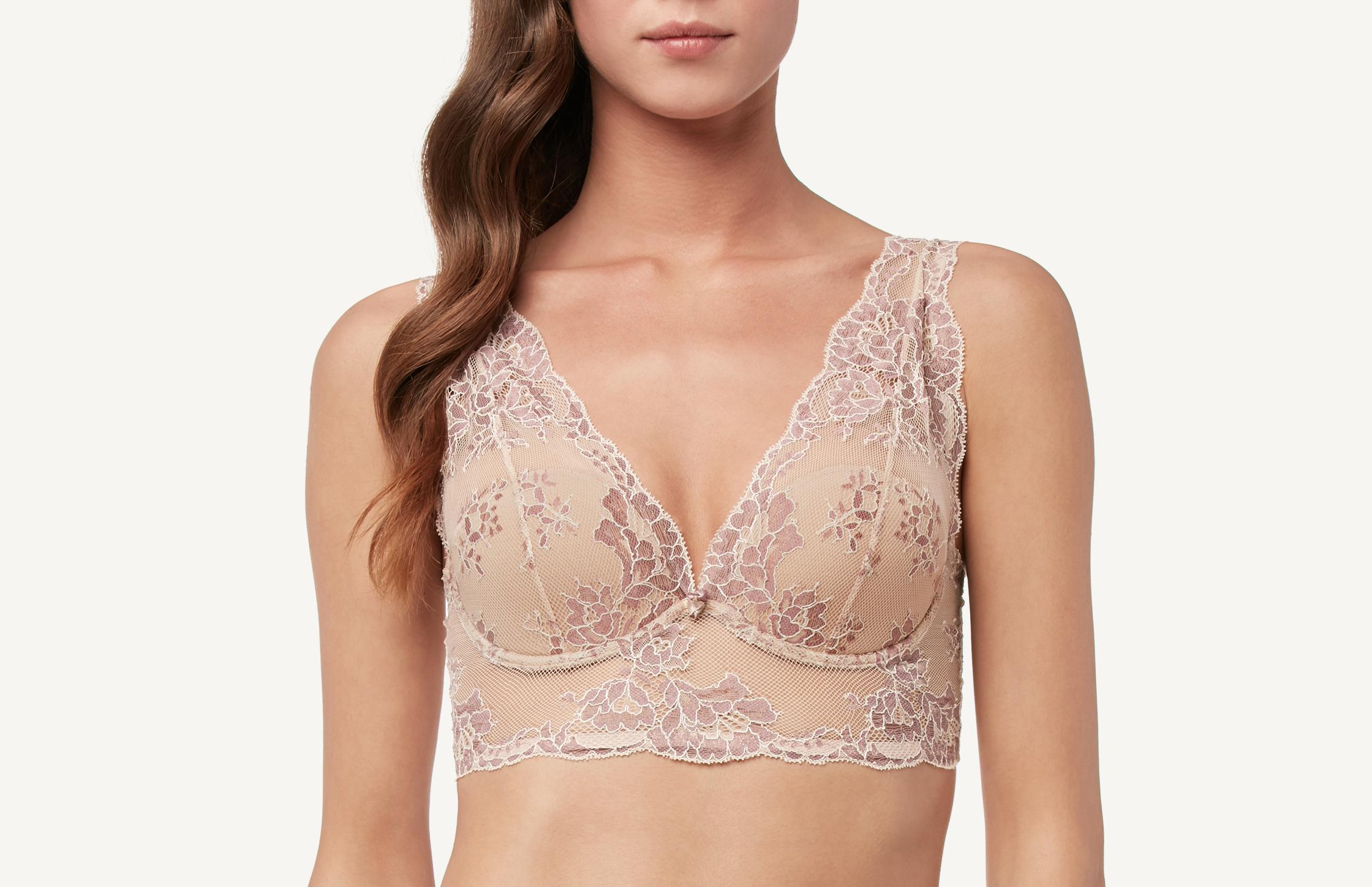 sutiã balconet eleonora com aro floreal kiss - rosa