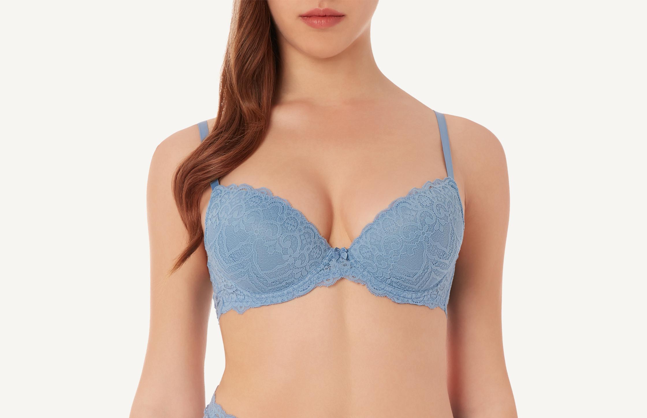 sutiã balconet irina com aro - azul