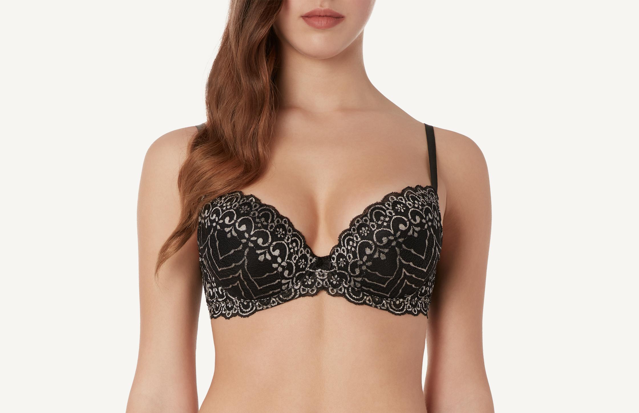 sutiã balconet irina com aro - preto