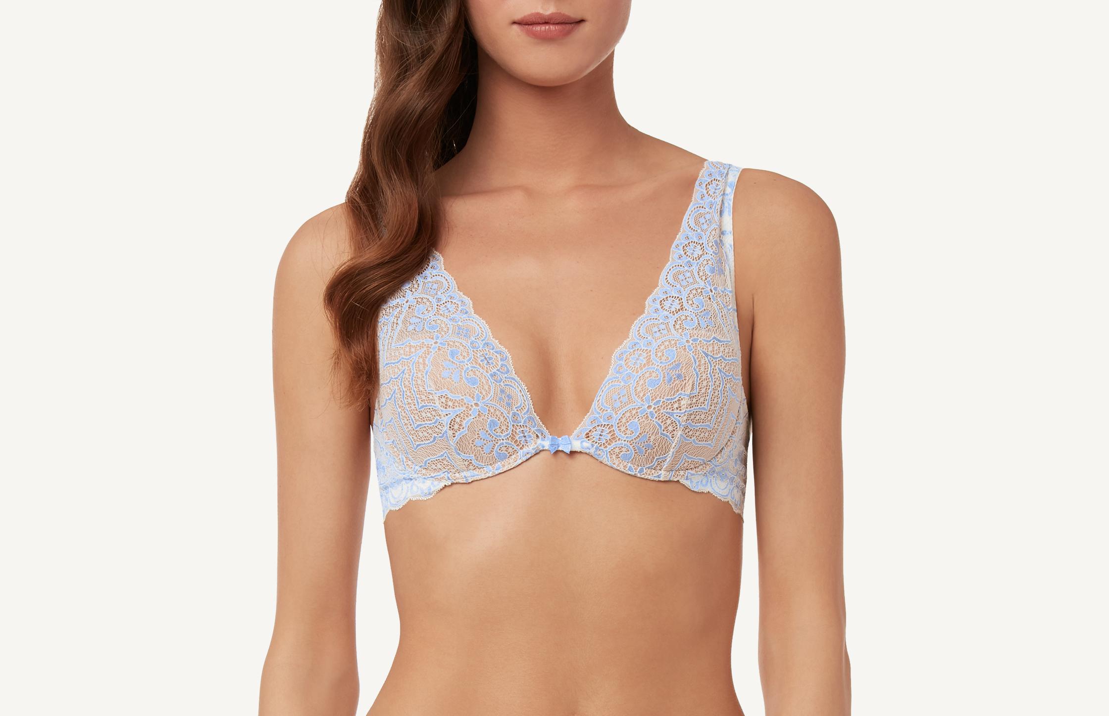 sutiã balconet elena com aro  em renda - off-white