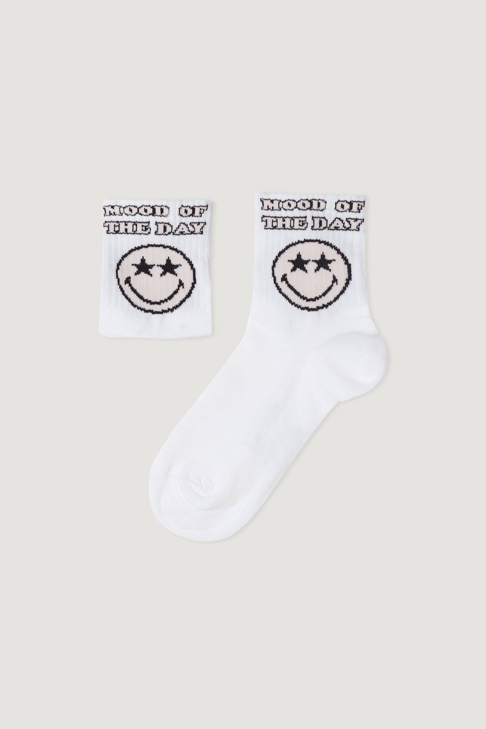 meias curtas smileyworld® sport para criança - branco