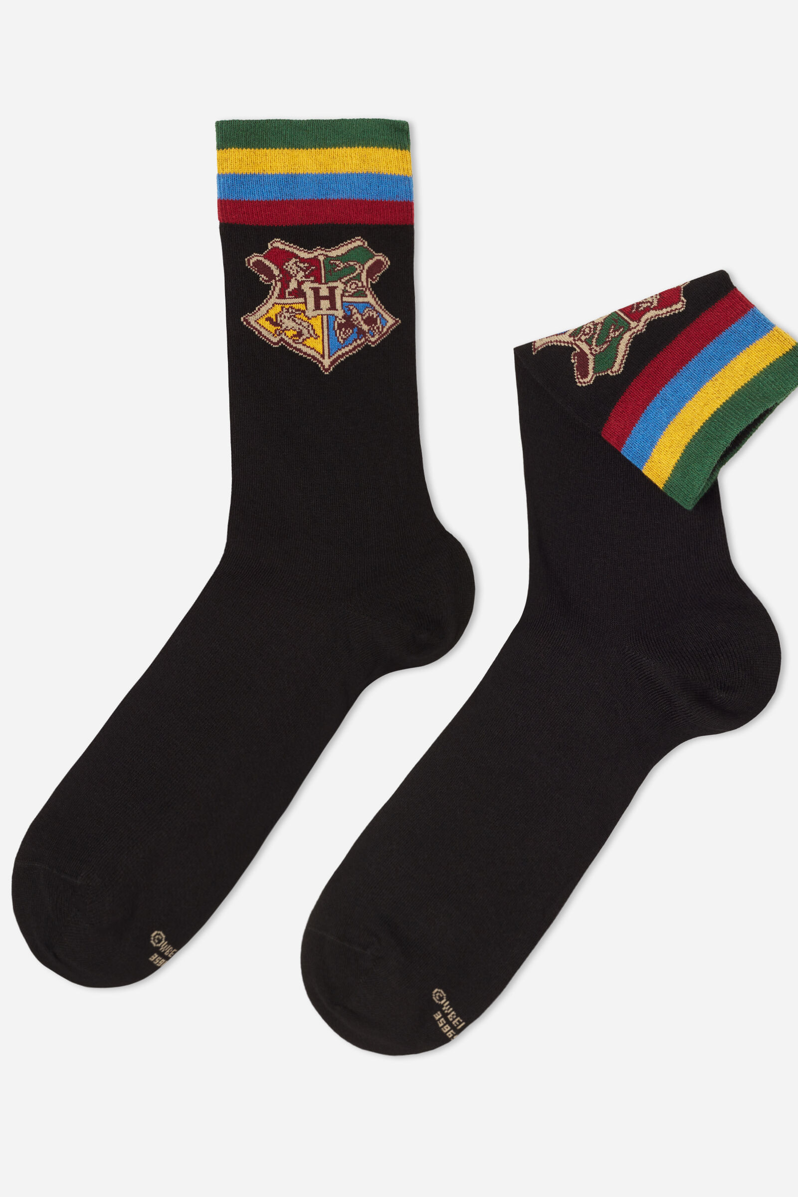 meias curtas sport harry potter para homem - preto