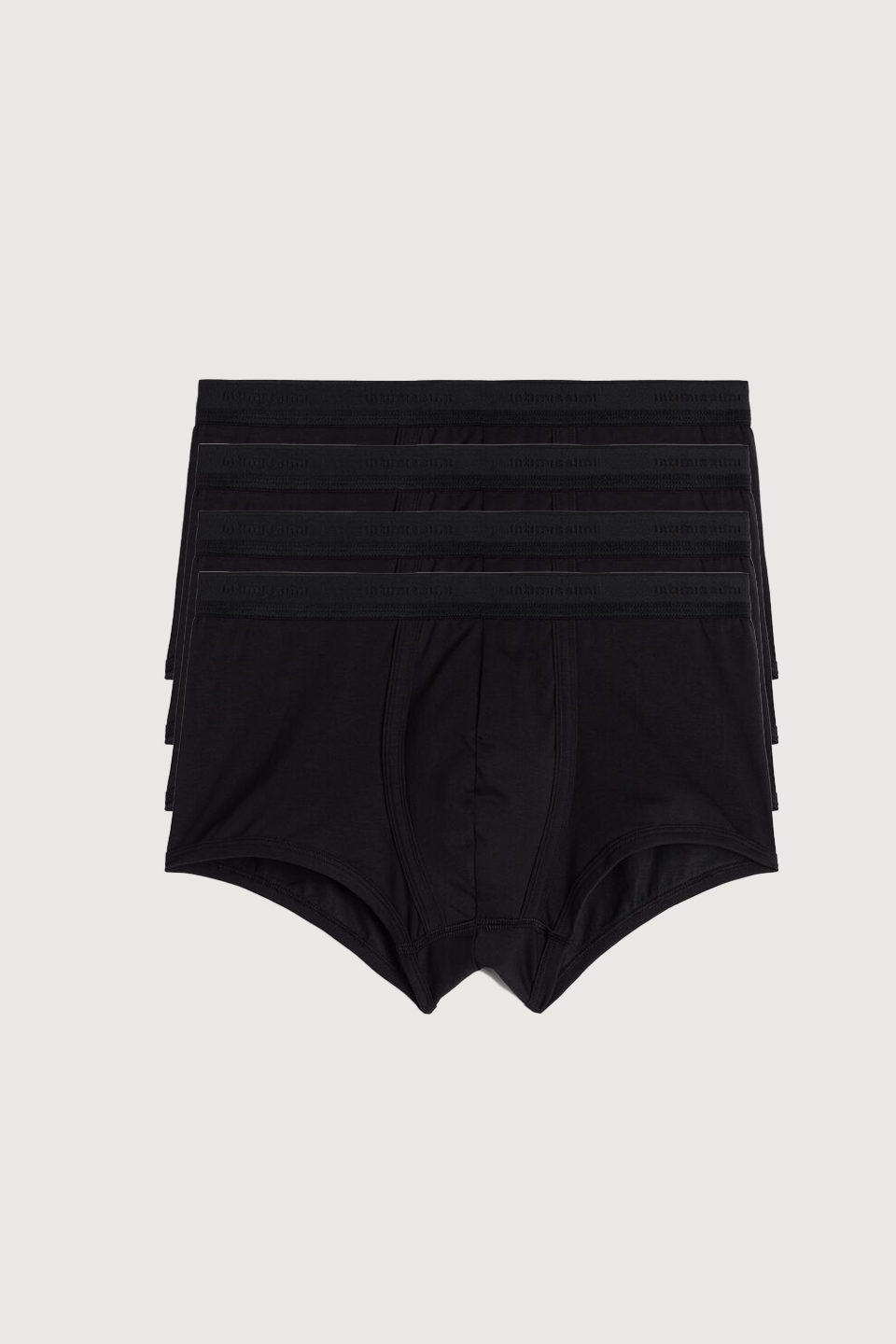 kit 4 cuecas boxer em algodão supima com logotipo *por 51,75 cada*– preto