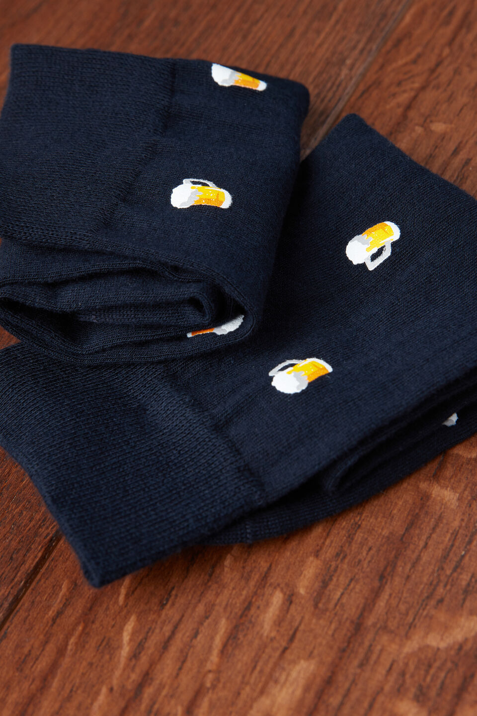 meias curtas em algodão com estampa - preto