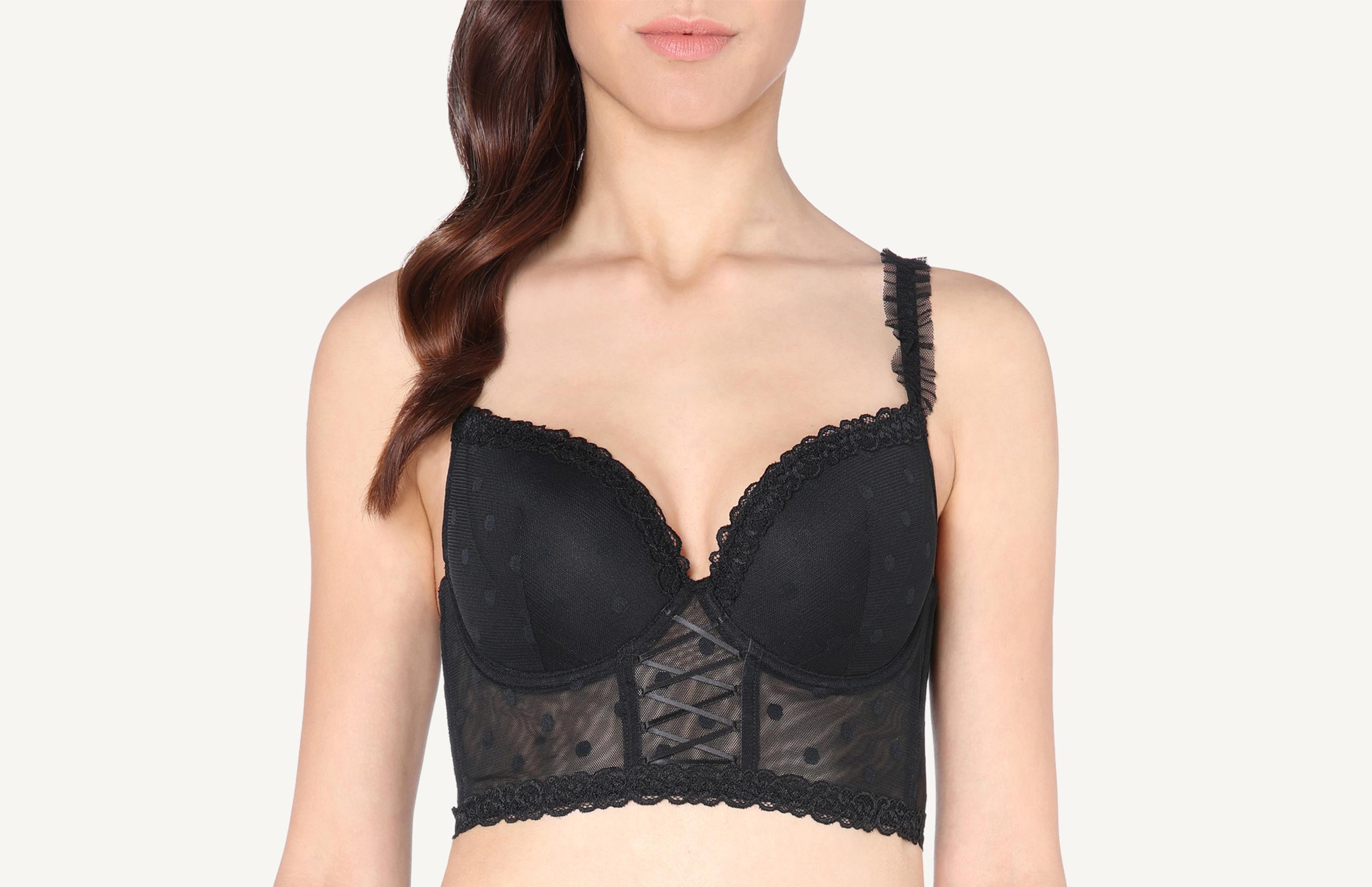 sutiã balconet irina bustier j'adore - preto