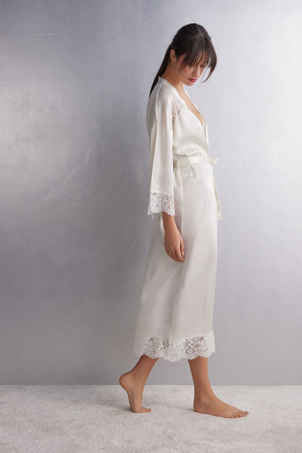robe em seda the most romantic season - marfim