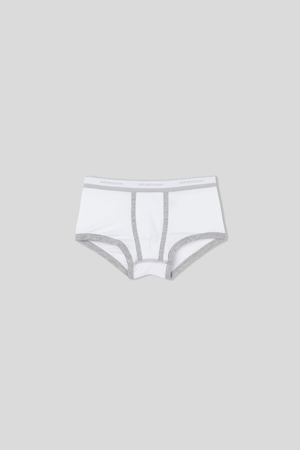cueca boxer em algodão supima infantil - branco