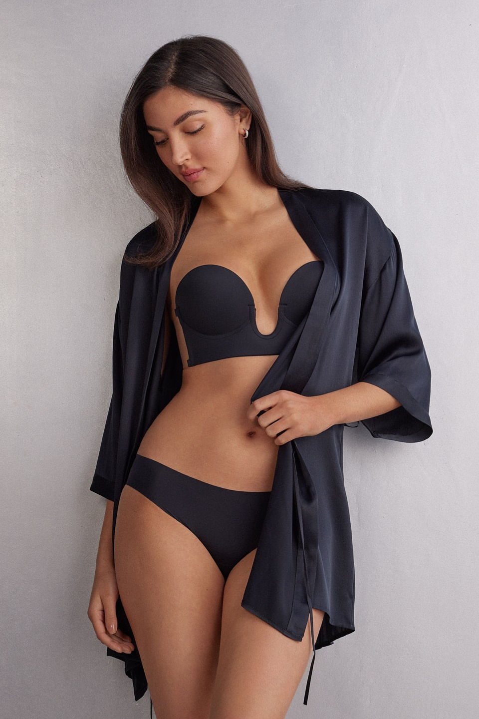 sutiã tomara-que-caia adesivo - preto