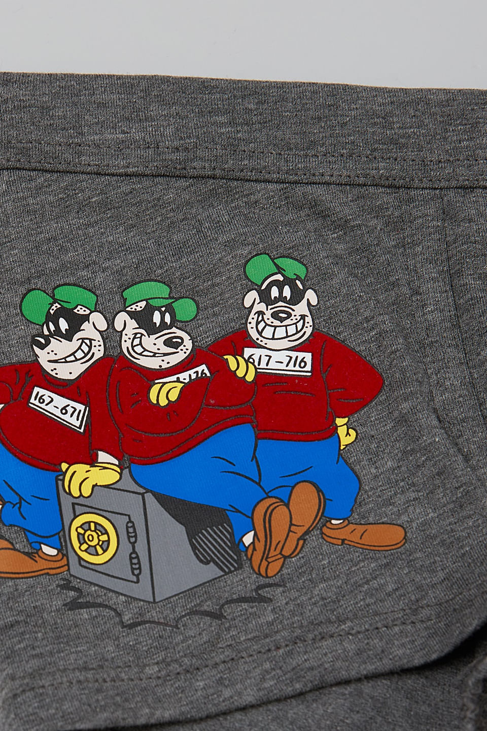 cueca boxer tio patinhas em algodão supima infantil - cinza