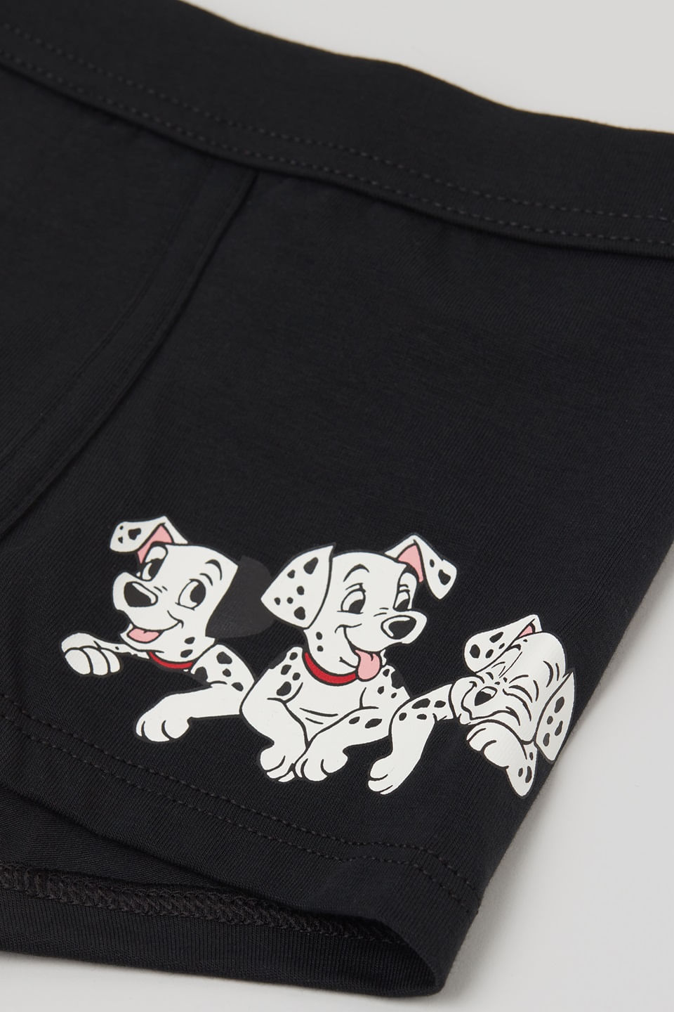 cueca boxer em algodão supima 101 dálmatas infantil - preto