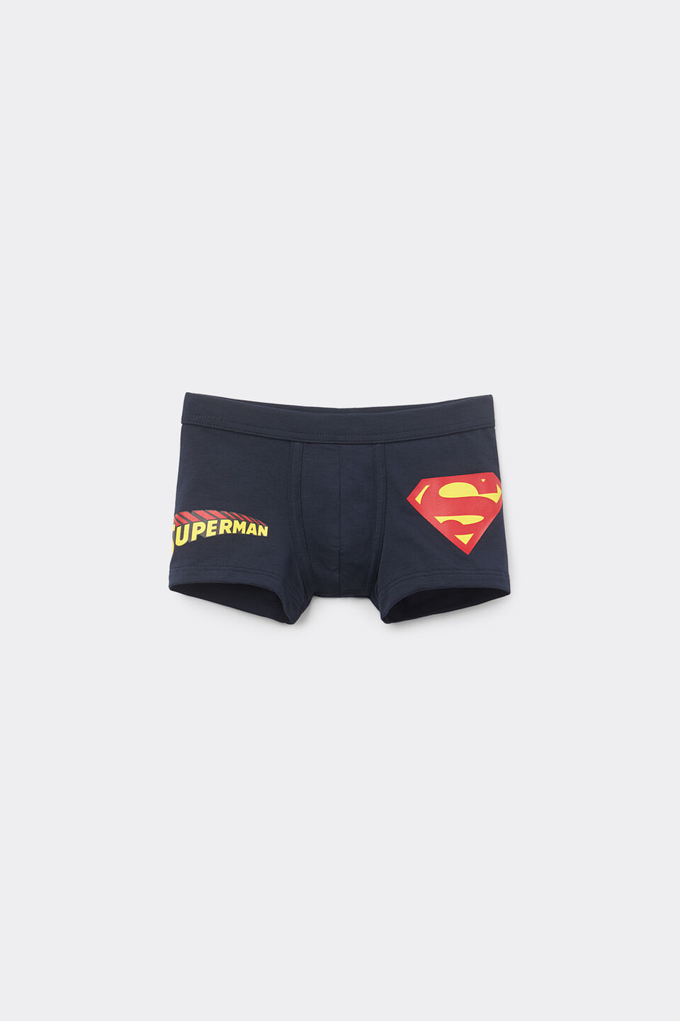 cueca boxer superman em algodão supima infantil - azul