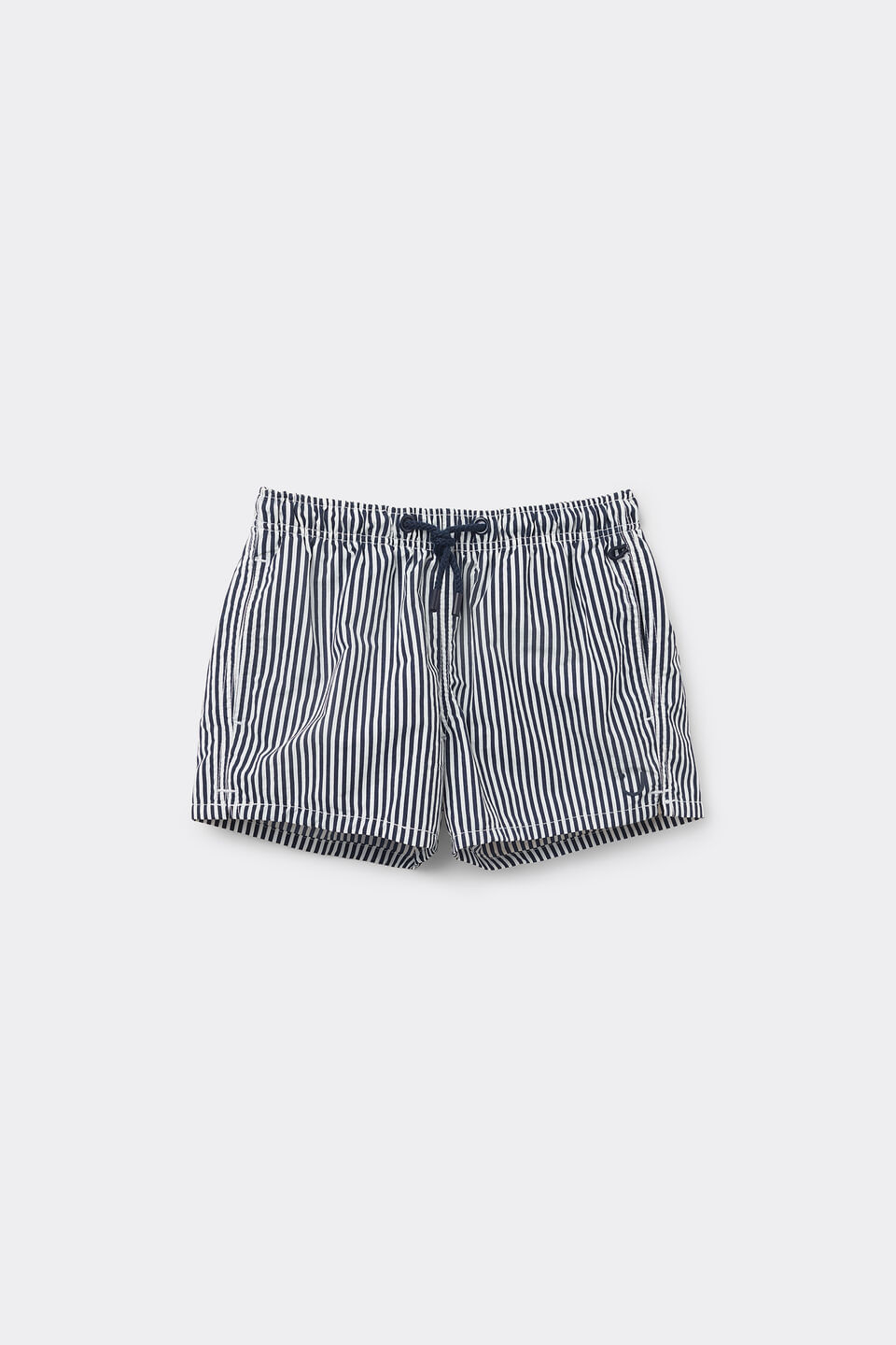 bermuda de banho listrada infantil - azul