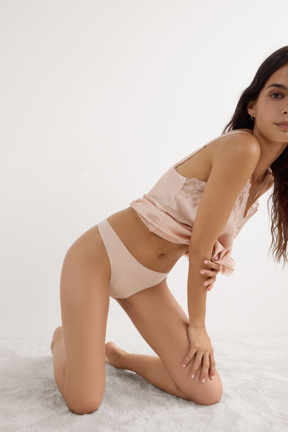 calcinha brasileira sem costura em microfibra ultraleve - rosa