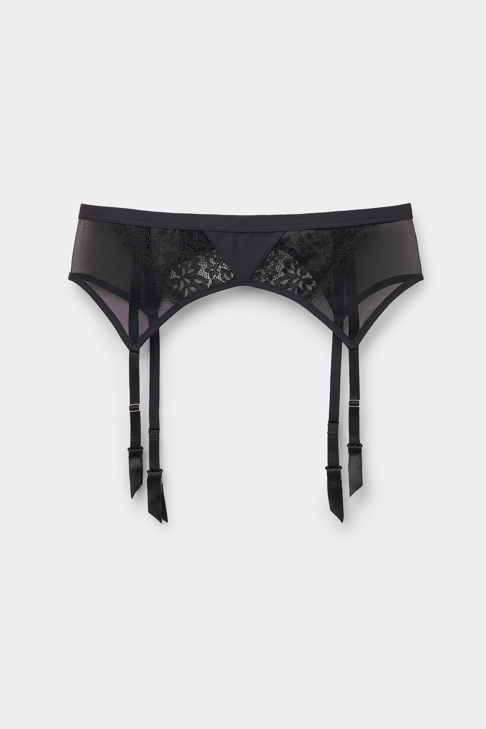 cinta liga sheer glamour - preto