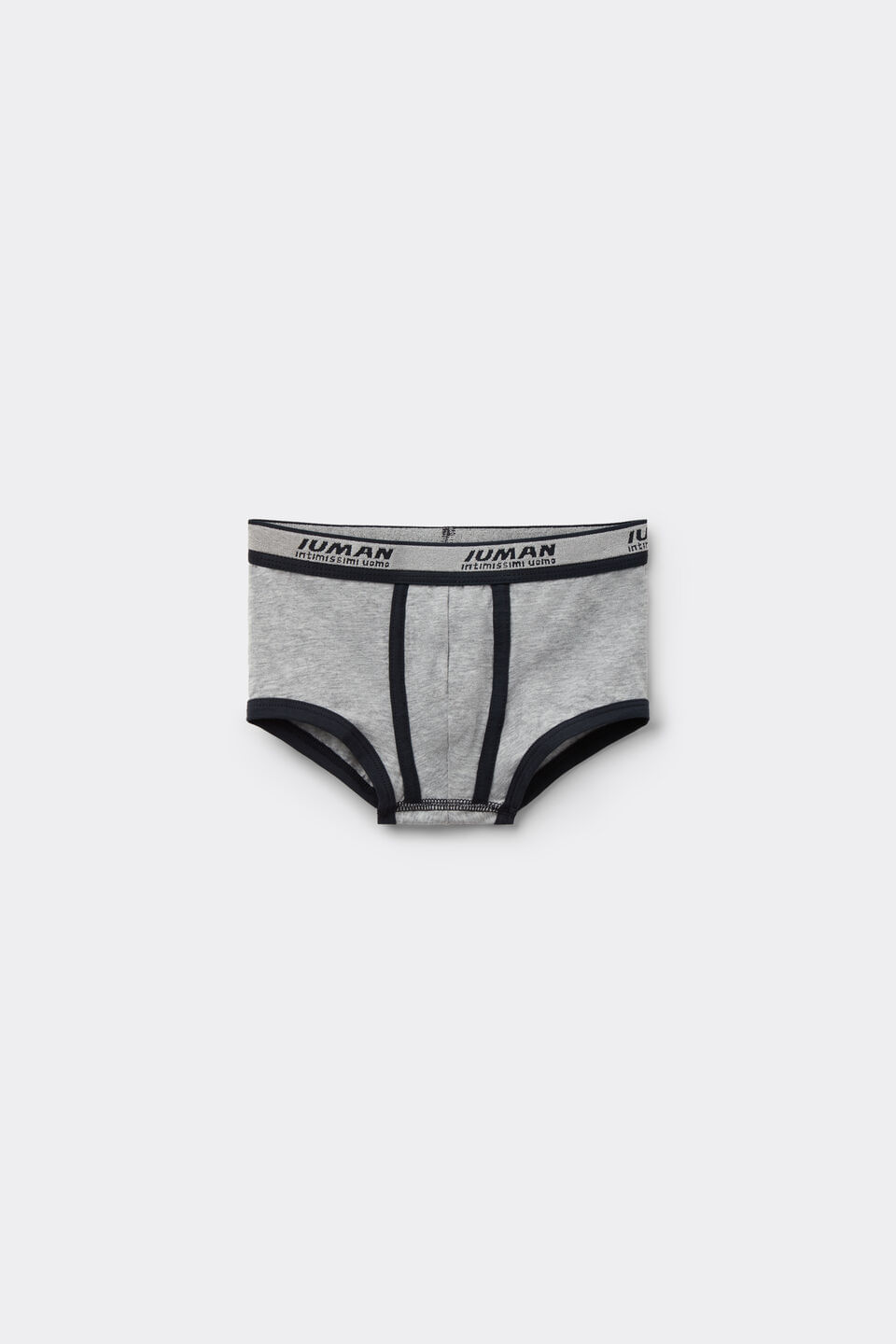 cueca boxer infantil em algodão supima com logótipo - azul