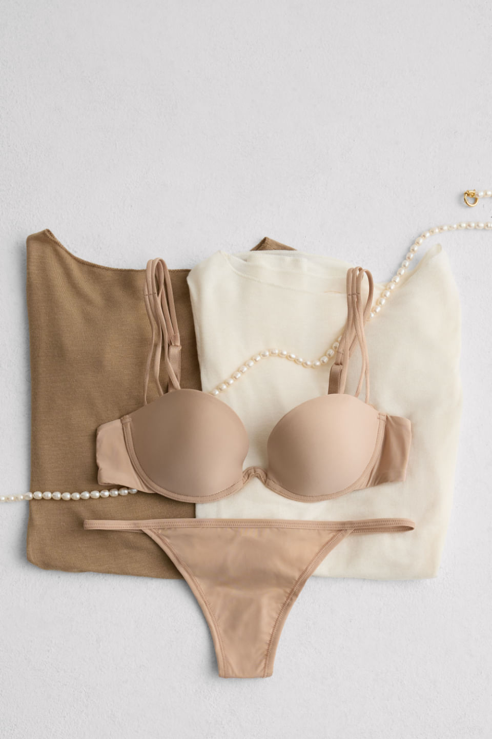 sutiã balconette ilenia em microfibra ultralight - bege