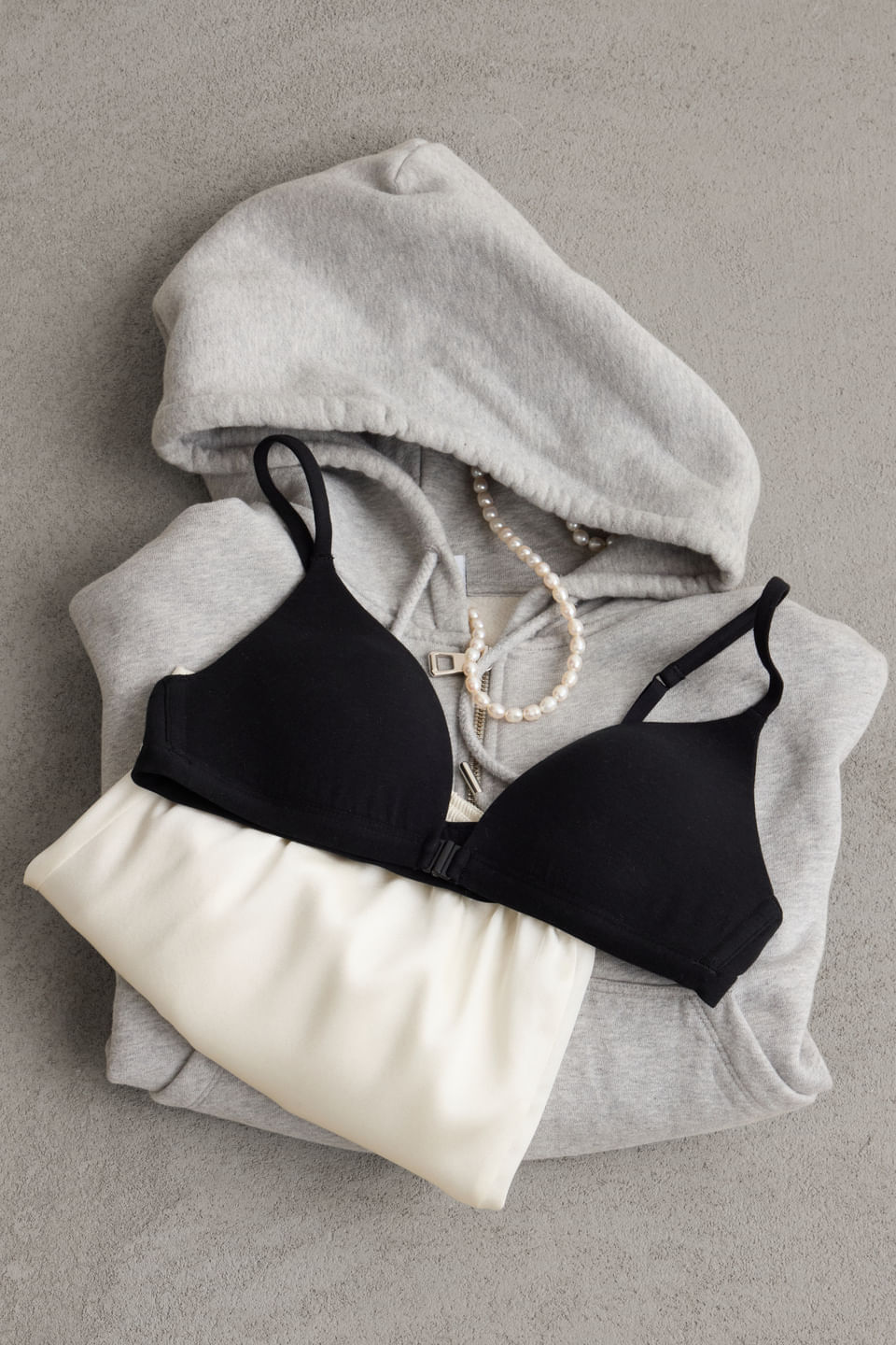 sutiã triângulo tiziana em algodão ultralight - preto