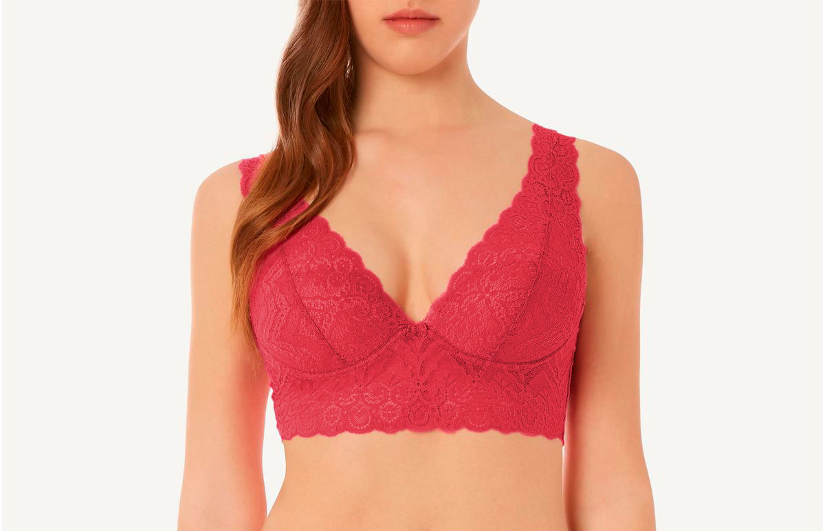 sutiã eleonora com aro em renda - rosa