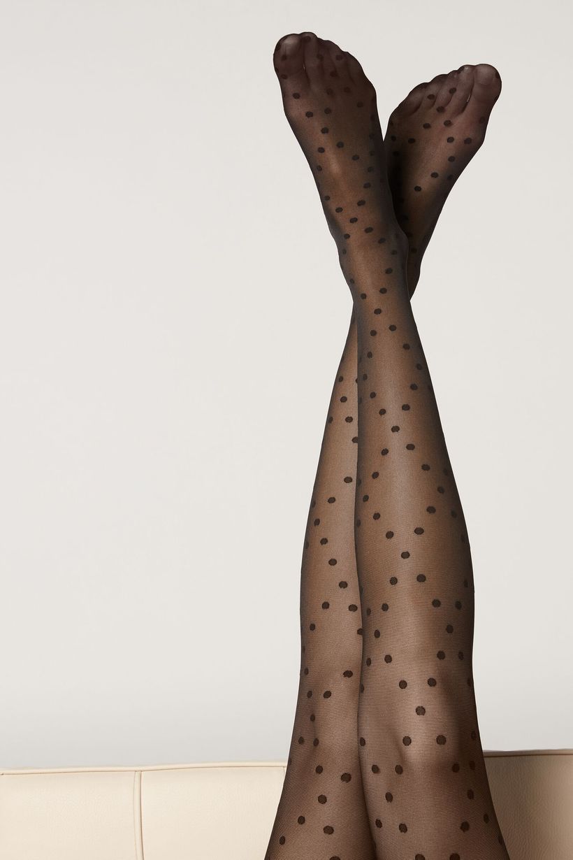 Meia-calça de bolinhas, da Calzedonia