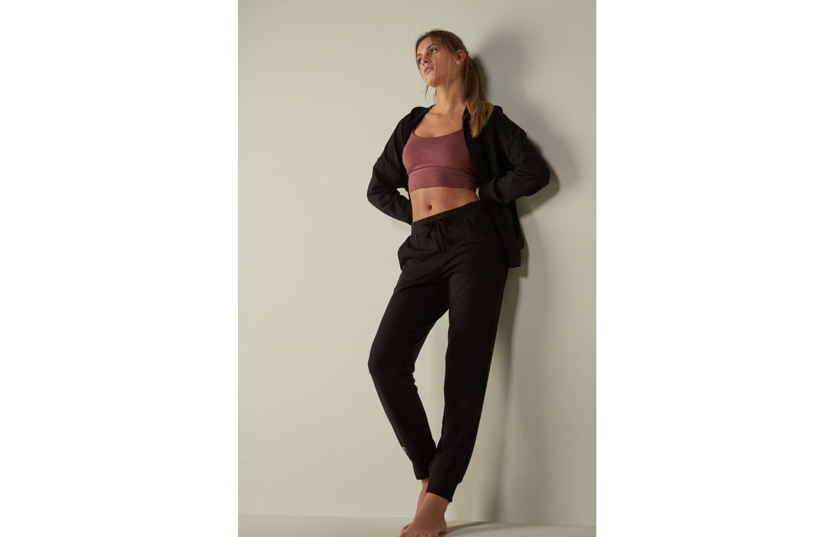 Intimissimi Calça Legging In Action Em Modal - Preto 