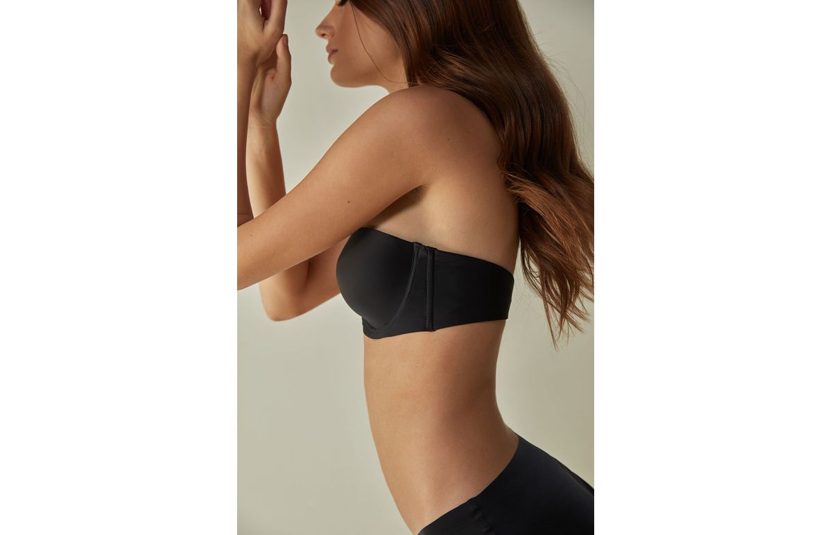 Sutiã Tomara-Que-Caia Giada De Microfibra – Preto