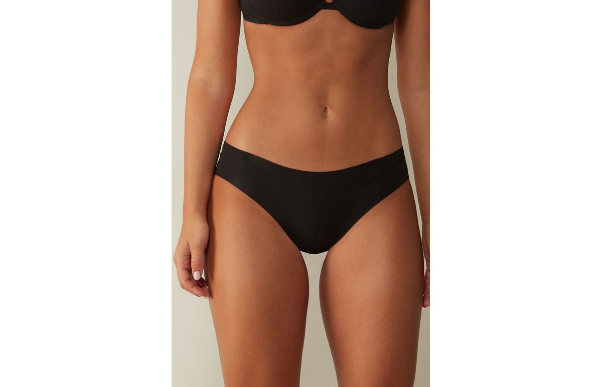 Calcinha De Algodão Corte a Laser – Preto